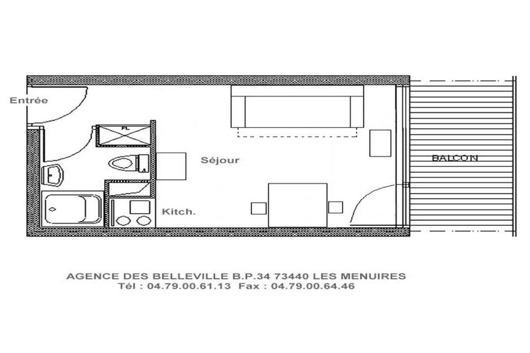 סן-מרטין-דה-בלוויל Residence Dorons - Studio Agreable - Centre Station Mae-3404 מראה חיצוני תמונה